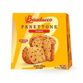 Bauducco Classic Panettone - Moist & Fresh Holiday Cake - Traditional Italian Recipe With Candied Fruit & Raisins 24.0Oz (Pack Of 1)