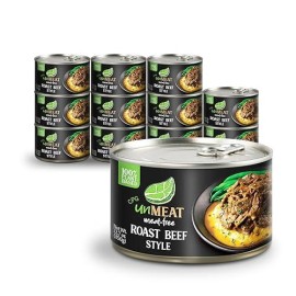 Unmeat Plant Based Meat | Easy To Prepare Plant Based Protein | Vegan Meat With Less Calories  Roast Beef Style  12 Pack